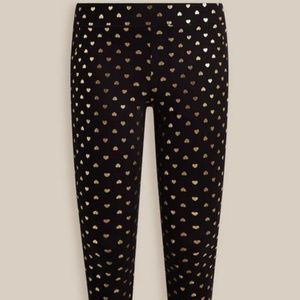 NWT Torrid 00 Gold Heart Leggings w/ Pockets; Medium Large, M/L, 10, Metallic